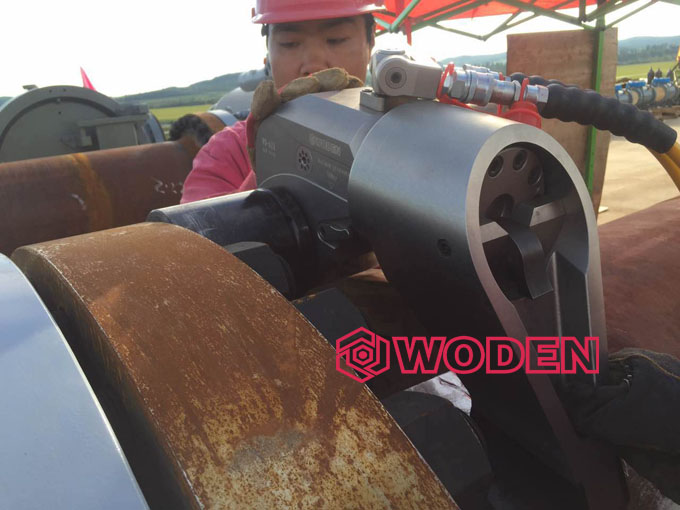 沃頓驅動液壓扳手應用于中石油大興安嶺某輸油站情景 沃頓驅動液壓扳手應用于中石油大興安嶺某輸油站情景