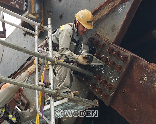 沃頓液壓扳手應用于越南某鋼結構現場 沃頓液壓扳手應用于越南某鋼結構現場